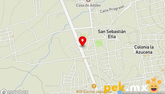 mapa de CFE Mático Compañía eléctrica en San Sebastián