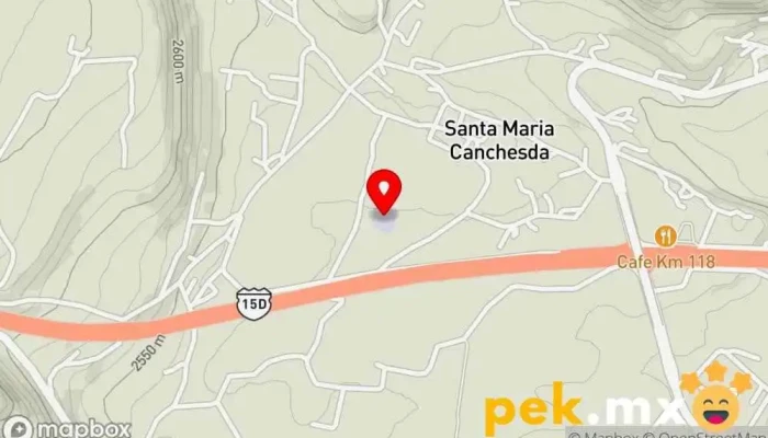 mapa de CFE Subestación Canchesda Subestación eléctrica en Temascalcingo de José María Velasco