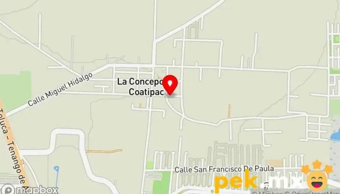 mapa de Ciber La Conchita Cibercafé en La Concepción Coatipac