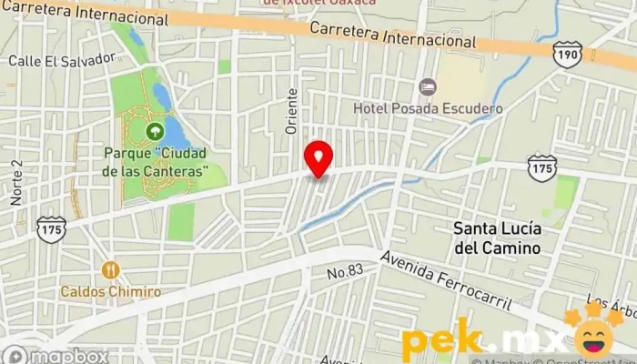 mapa de CIEOSA Instalaciones Eléctricas de Oaxaca Servicio de instalación eléctrica, Tienda de electricidad, Electricista, Constructor en Santa Lucía del Camino