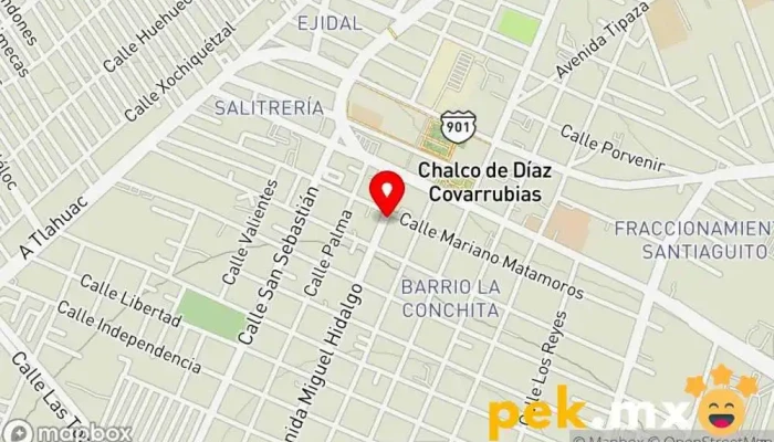 mapa de Comercial Eléctrica Guerrero Tienda de electricidad en Chalco de Díaz Covarrubias