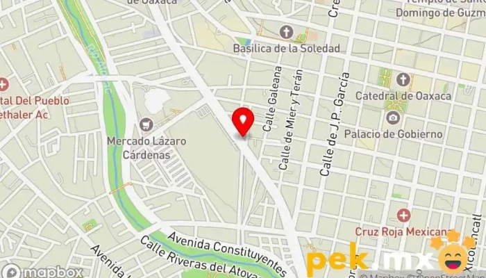mapa de Comercial Electrica Nafeca Tienda de electricidad en Oaxaca de Juárez