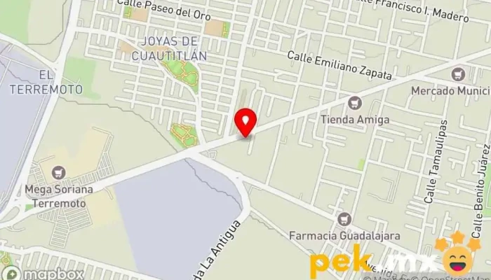mapa de Comercializadora Infinito (Ferretería y Plomería) Tienda de artículos para el hogar, Electricista, Ferretería, Construcción de maquinaria en Tultepec
