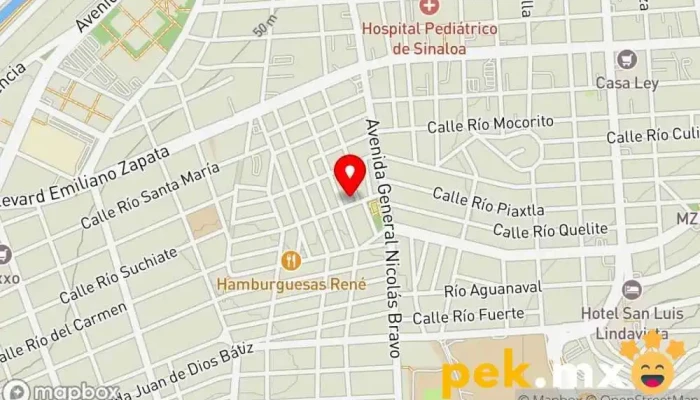 mapa de Computienda Antonio Ramírez Electricista en Culiacán Rosales