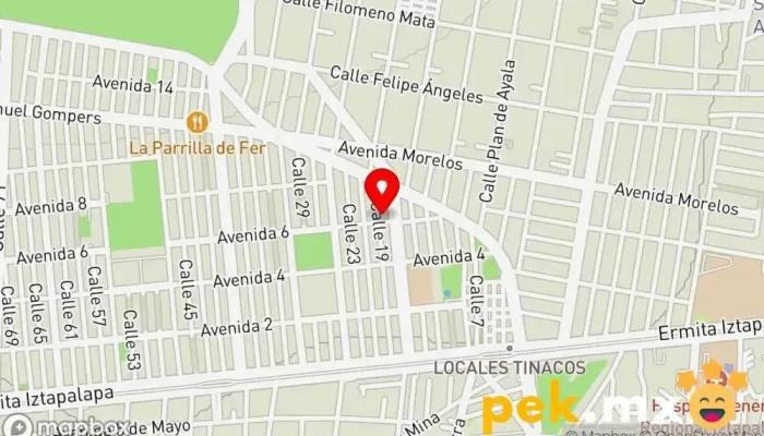 mapa de Construcciones e Instalaciones Electromecánicas Lumimex SA de CV Electricista en Iztapalapa, Ciudad de México