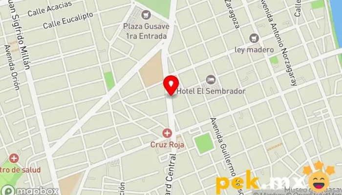 mapa de Criso Plomeria Electricidad E Iluminacion Ferretería en Guasave