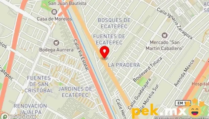 mapa de Delta Estrella, Energía que se Transforma Asesor en ingeniería, Electricista, Persona de mantenimiento en Ecatepec de Morelos