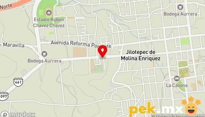 mapa de DICASOL Proveedor de sistemas solares de agua caliente en Jilotepec de Molina Enríquez