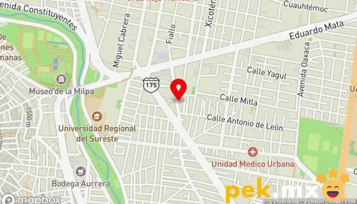 mapa de Dieléctrica Industrial S.A. de C.V. Tienda de electricidad en Santa Cruz Xoxocotlán