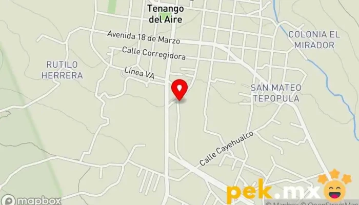 mapa de Dif Tenango Del Aire Farmacia en Tenango del Aire