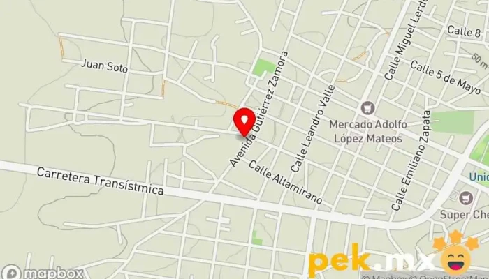 mapa de Distribuidora Eléctrica del Golfo Tienda de electricidad en Jáltipan de Morelos