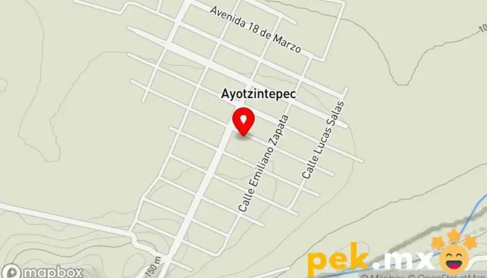 mapa de Distribuidora Eléctrica y Herramientas Industriales El Electrón Ferretería en Ayotzintepec