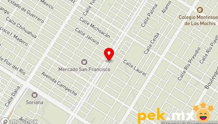 mapa de DYMESA Tienda de electricidad, Equipos y soluciones de energía en Los Mochis