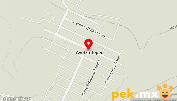 mapa de El Electrón Ayotzintepec Oaxaca Tienda de herramientas en Ayotzintepec