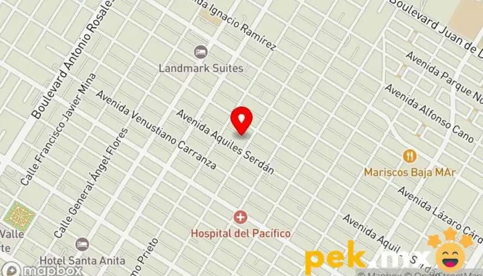 mapa de Eléctrica Campos Taller Servicio de reparación de sistemas eléctricos para automóviles en Los Mochis