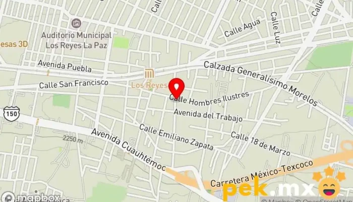 mapa de Electrica De Contacto Ferretería en Los Reyes Acaquilpan