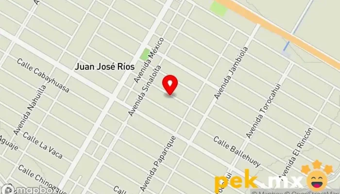 mapa de Eléctrica Escalante Mayorista en Juan José Ríos
