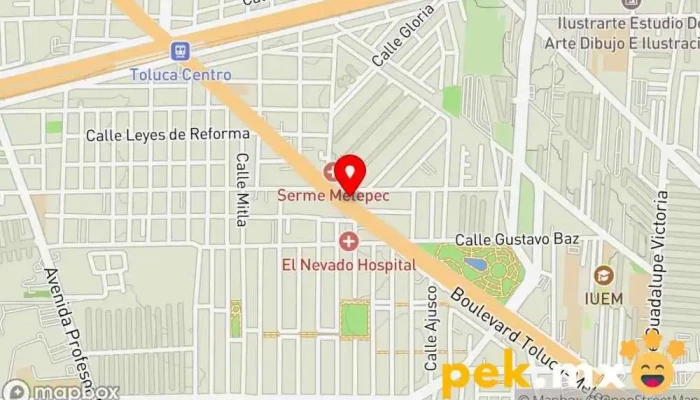 mapa de Electrica Famar Ferretería, Tienda de electricidad en San Francisco Coaxusco