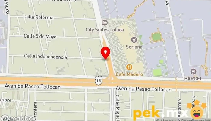 mapa de Electrica Fermi Tienda de iluminación, Tienda de electricidad en San Mateo Atenco