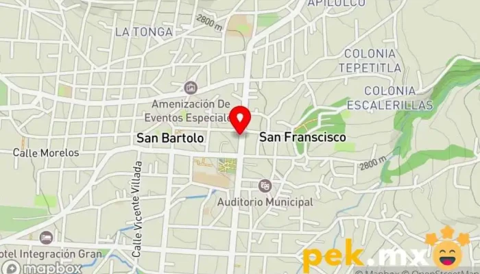 mapa de Eléctrica Galindo Tienda de electricidad en San Bartolo