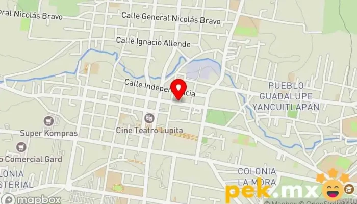 mapa de Eléctrica Garcia Electricista, Tienda de artículos para el hogar en Santiago Tianguistenco de Galeana