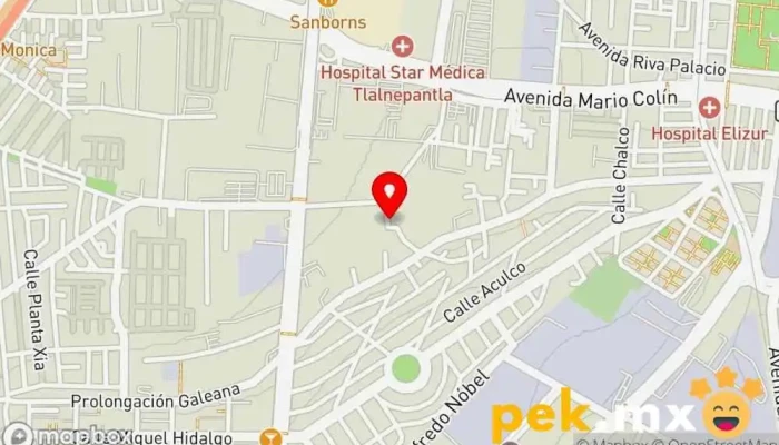 mapa de Eléctrica García SA de CV Electricista en Tlalnepantla