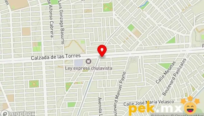 mapa de ELECTRICA GUERRERO Electricista en Culiacán Rosales