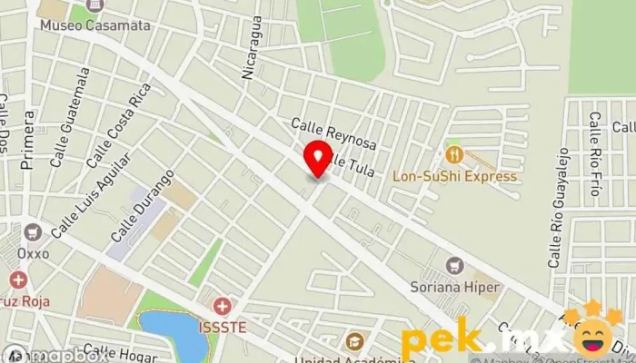 mapa de Eléctrica Industrial del Bravo Tienda de electricidad en Heroica Matamoros
