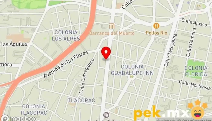 mapa de Eléctrica Kumens Electricista en Álvaro Obregón, Ciudad de México