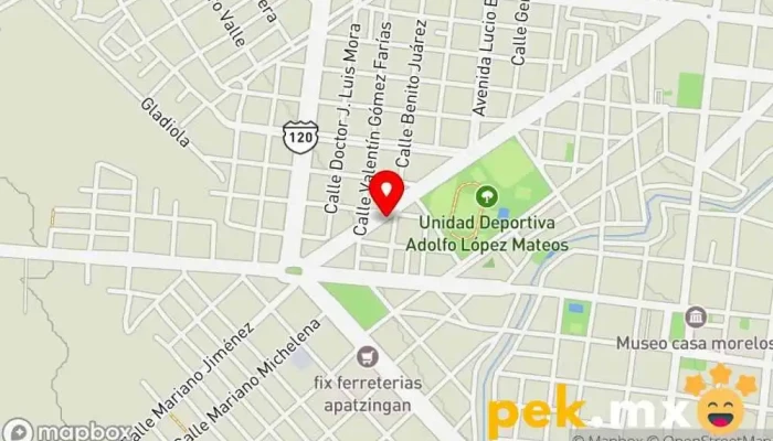 mapa de Eléctrica Lupita Electricista en Col Apatzingán