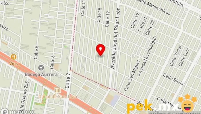 mapa de Eléctrica San Juan Electricista en Cdad. Nezahualcóyotl