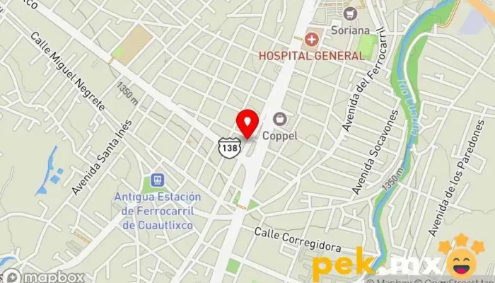 mapa de Eléctrica Y Plomería Hidalgo Tienda de electricidad en Cuautla