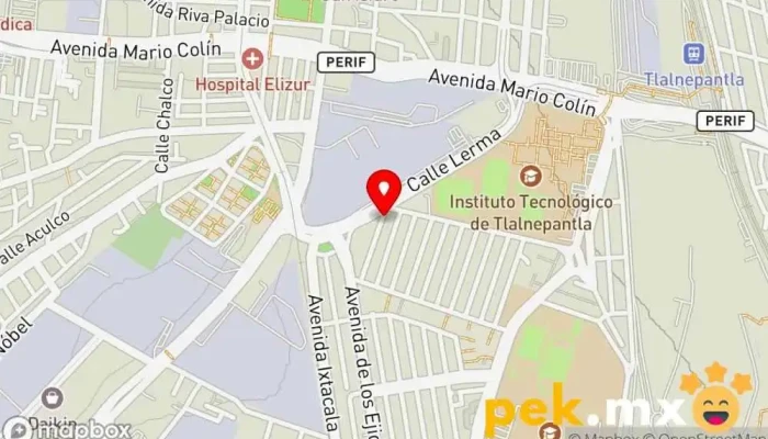 mapa de ELECTRICIDAD INDUSTRIAL DE POTENCIA Ingeniero en Tlalnepantla