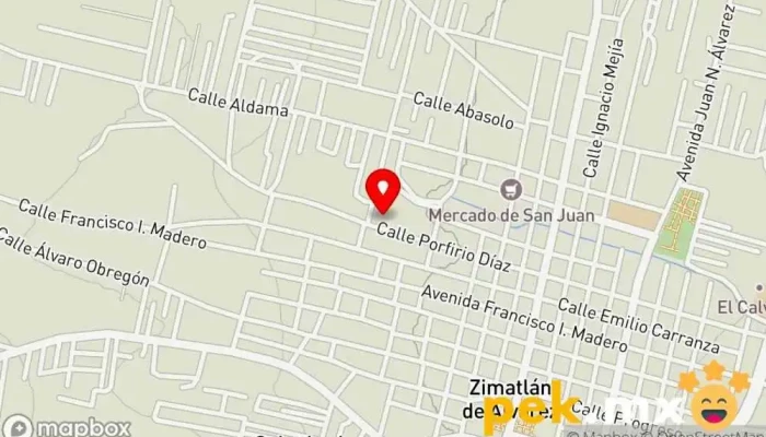 mapa de electricidad y plomeria albert Mercado en Oaxaca de Juárez