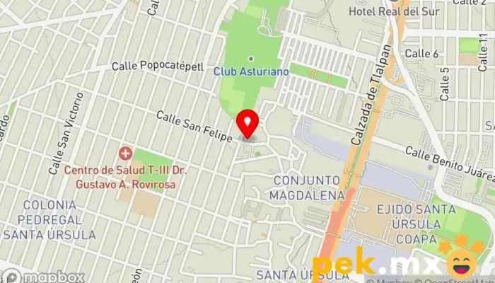 mapa de ELECTRICIDAD Y PLOMERIA Electricista en Coyoacán, Ciudad de México