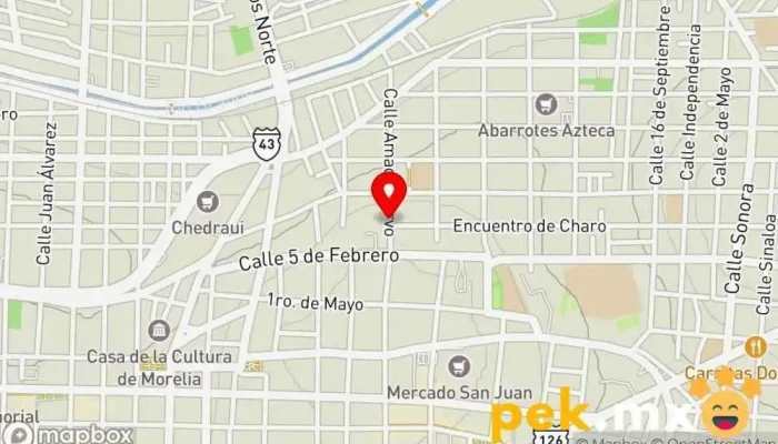 mapa de Electricista -Servicios urgentes Electricista en Morelia