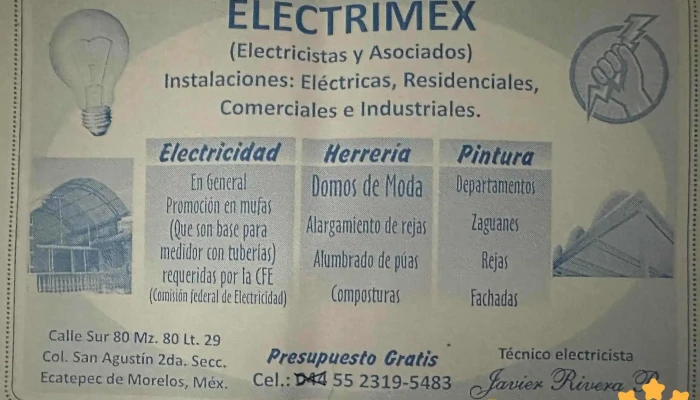 Electricista Javier -  Donde - Ecatepec de Morelos