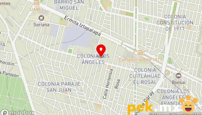 mapa de Electricistas IGV Electricista, Televisión de circuito cerrado en Iztapalapa, Ciudad de México