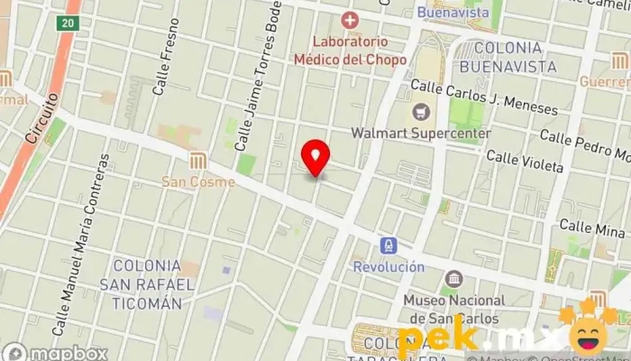 mapa de Electricistas y Plomeros CDMX Constructor en Cuauhtémoc, Ciudad de México