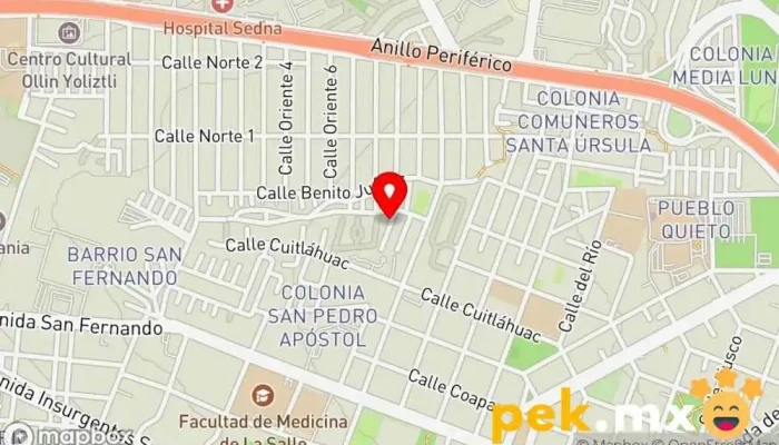 mapa de ELECTRICISTAS Y PLOMEROS DEL SUR Electricista en Tlalpan, Ciudad de México