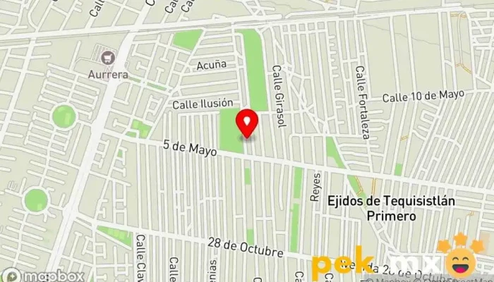 mapa de Electrico Alan Taller de reparación de automóviles en Ejido de Tequisistlán Primero
