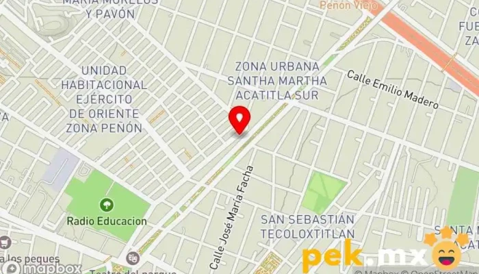 mapa de Eléctrico Ayala Servicio de reparación de sistemas eléctricos para automóviles en Iztapalapa, Ciudad de México