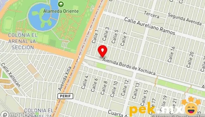 mapa de ELECTRICO Hernández Servicio de reparación de sistemas eléctricos para automóviles en Cdad. Nezahualcóyotl