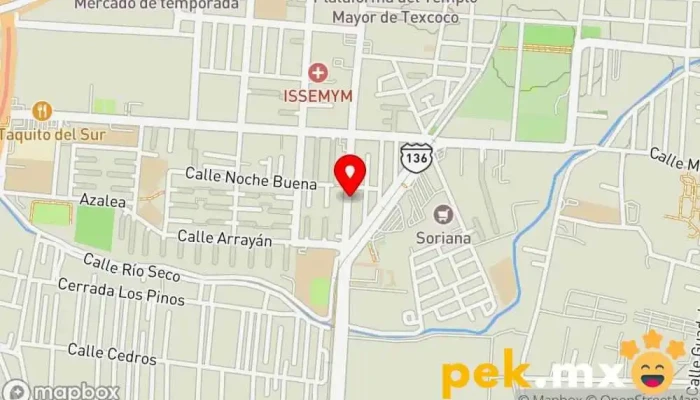 mapa de Electrico y Mecanico Automotriz Taller mecánico en Texcoco de Mora