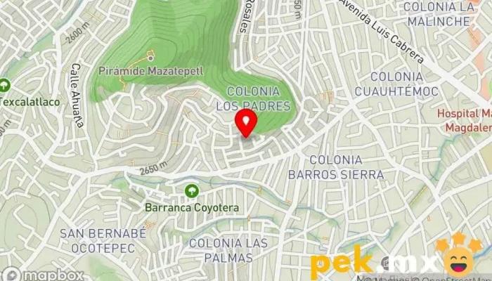 mapa de Electrisista a domicilio Electricista en La Magdalena Contreras, Ciudad de México