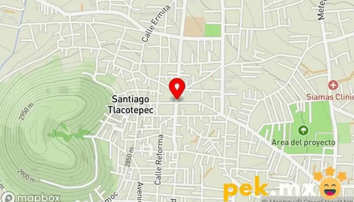 mapa de Electro Hogar Tlacotepec Tienda de artículos para el hogar en Santiago Tlacotepec