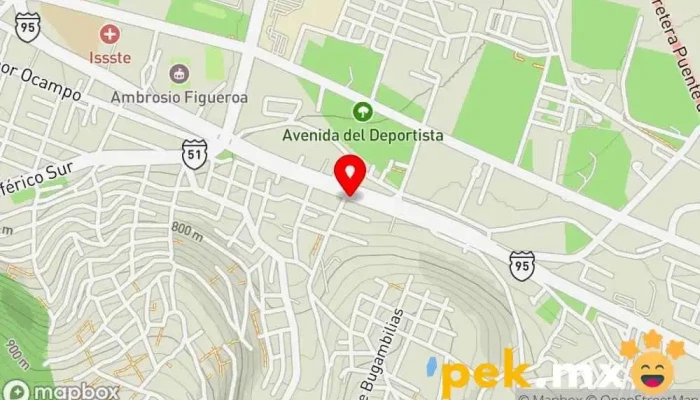 mapa de Electro Sur Burocrata  en Iguala de la Independencia