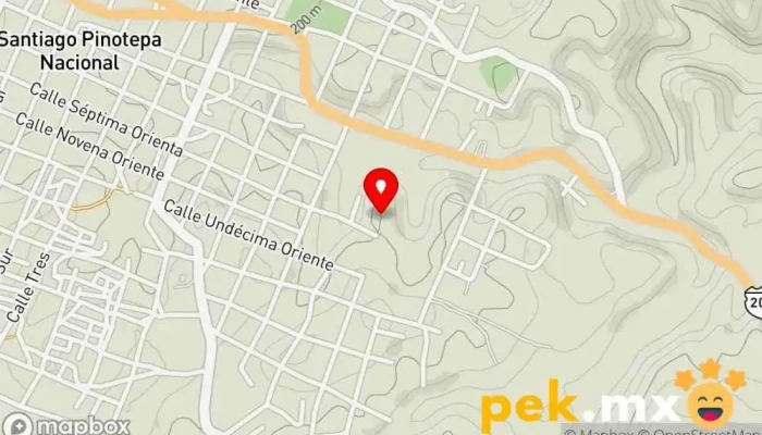 mapa de Electroedificaciones. Empresa constructora en Santiago Pinotepa Nacional