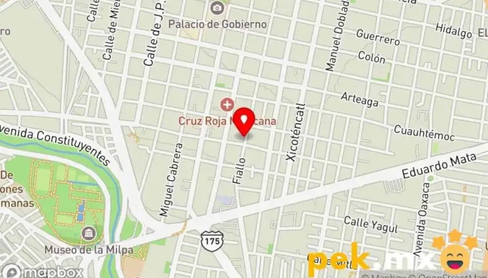 mapa de ELECTROLITO Servicio de reparación de sistemas eléctricos para automóviles en Oaxaca de Juárez