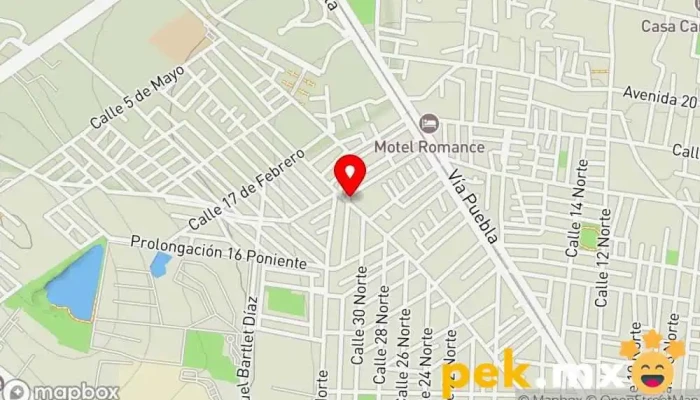 mapa de electron Persona de mantenimiento en Tehuacán
